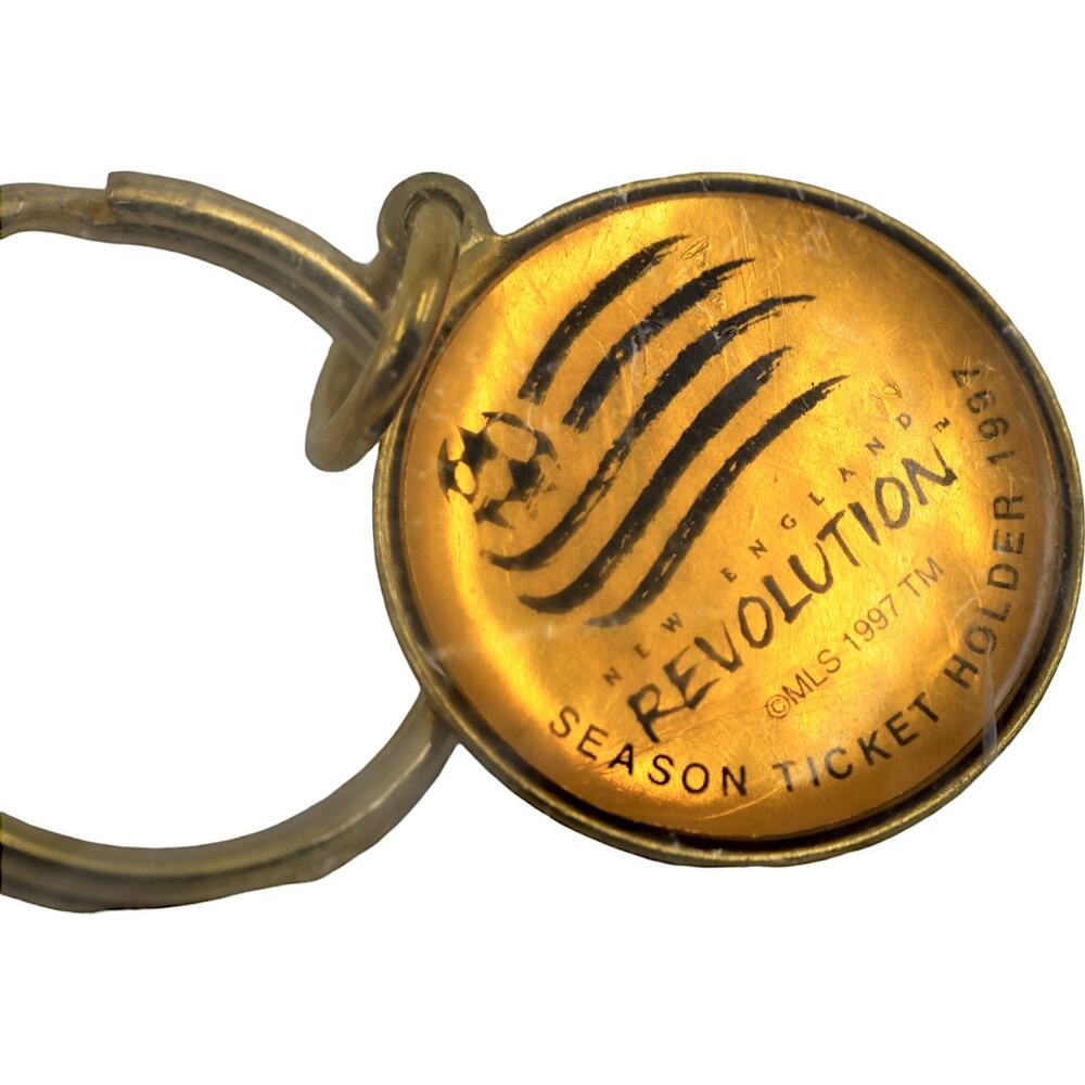 New England Revolution 1997 Season Ticket Holder Gold Keychain